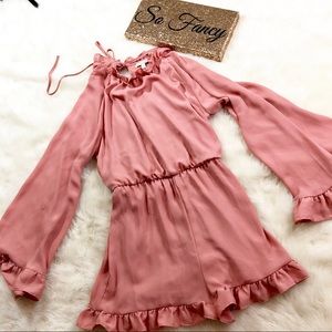 •GB Pink Ruffle Romper•